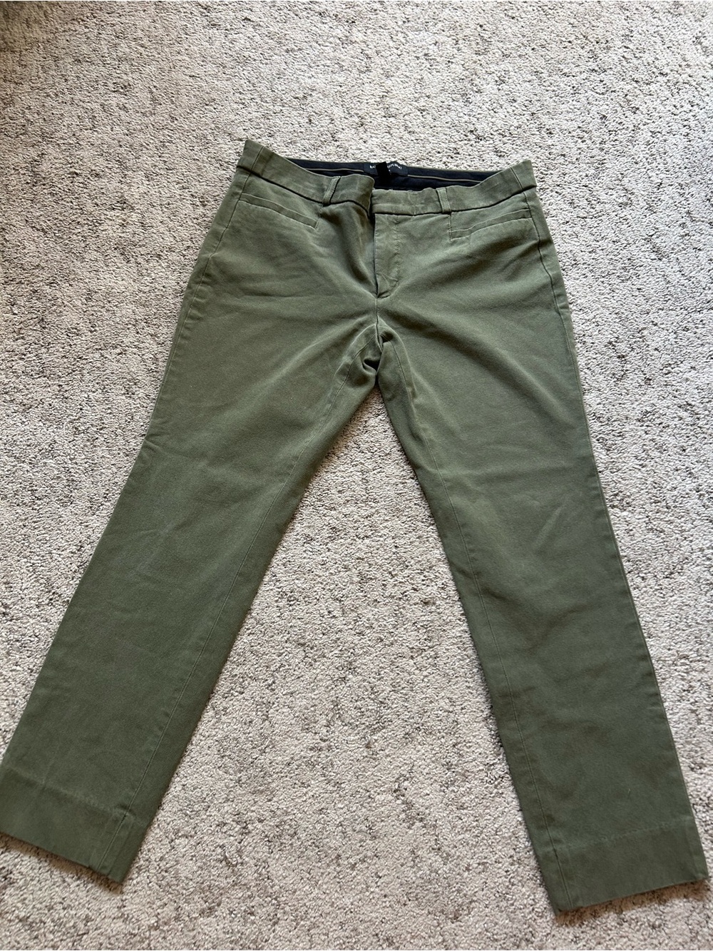 Banana Republic Olive Green Cropped Womens Jeans
